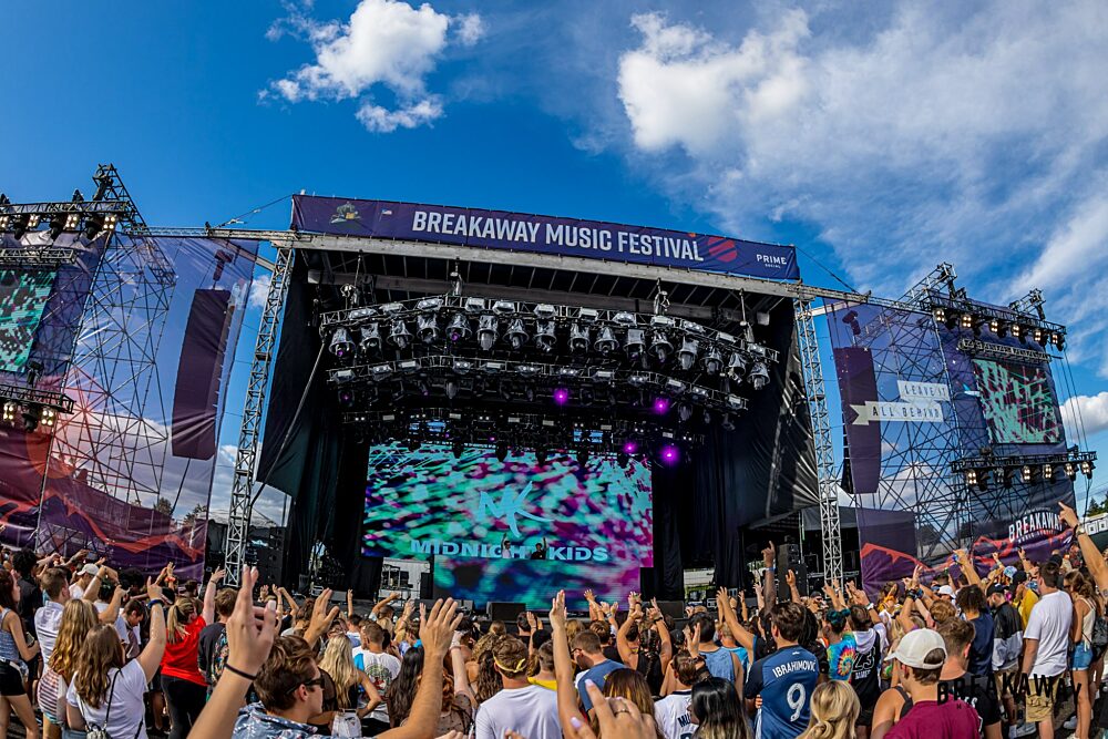 Custom stage backdrops for Breakaway Music Festival