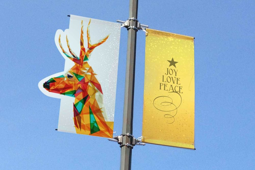 Holiday Retail Display Ideas 5 Holiday Pole Banners v4