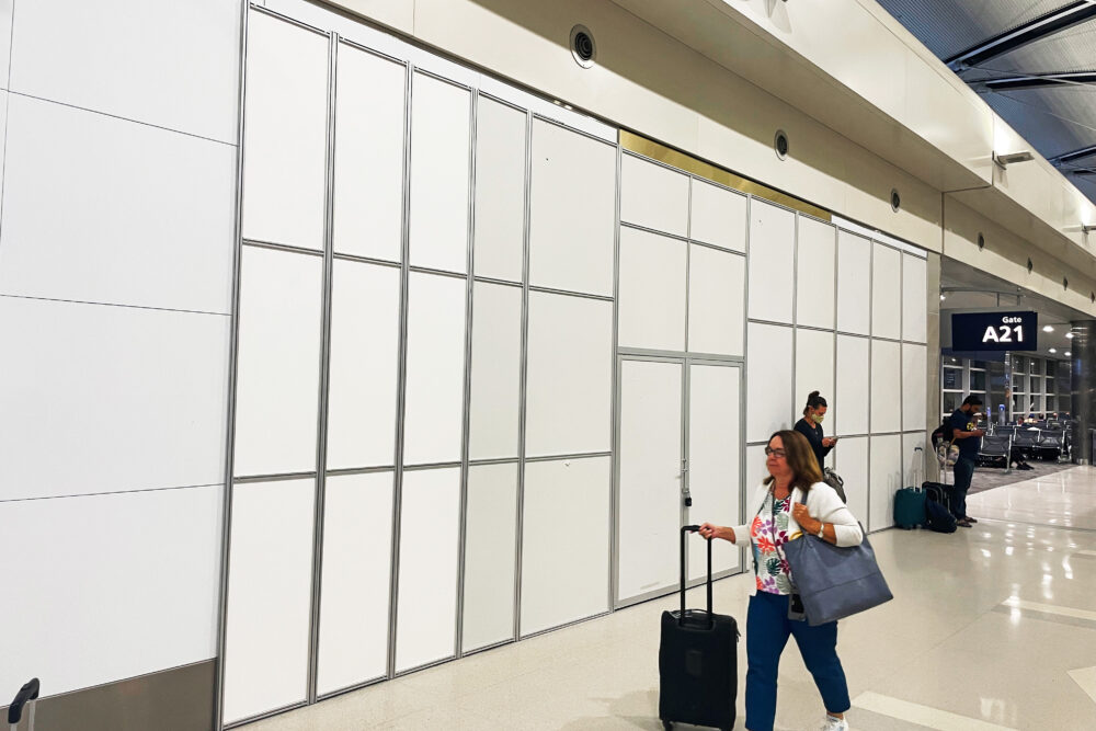 Modular Temporary Wall for airport