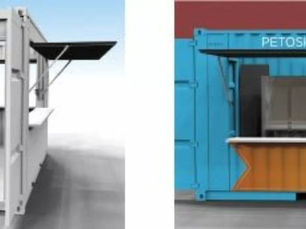 BoxPop Conceptual Renders | Petoskey Brewing Company Shipping Containers