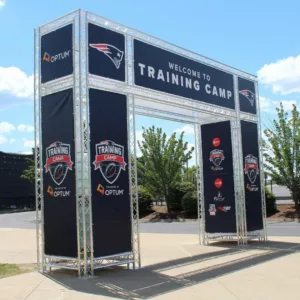 Custom event truss for the New England Patriots