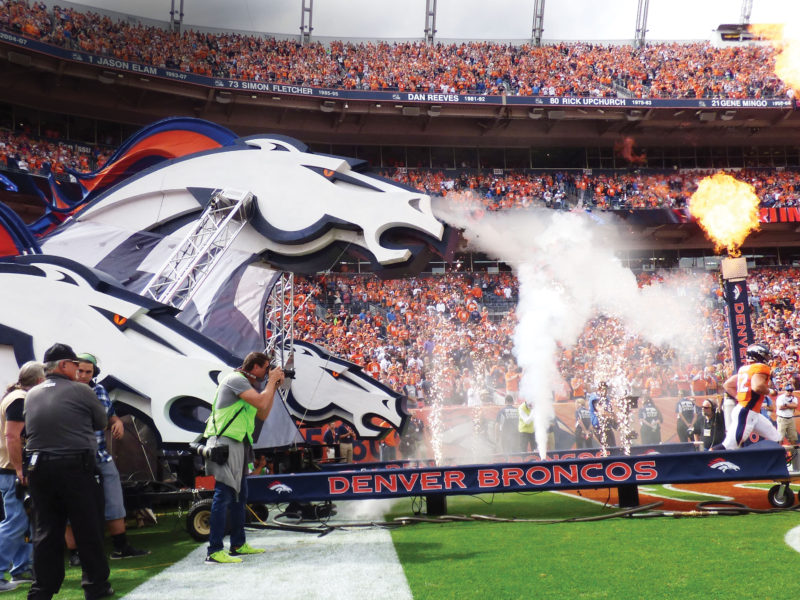 Huge Foam3D Sculpture for Denver Bronco's field entrance}