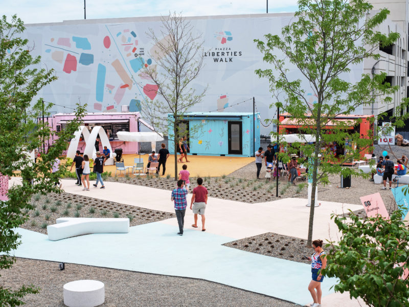 Shipping Container Park Full of Custom Shipping Containers for Retail, Food, Beverage, and More}