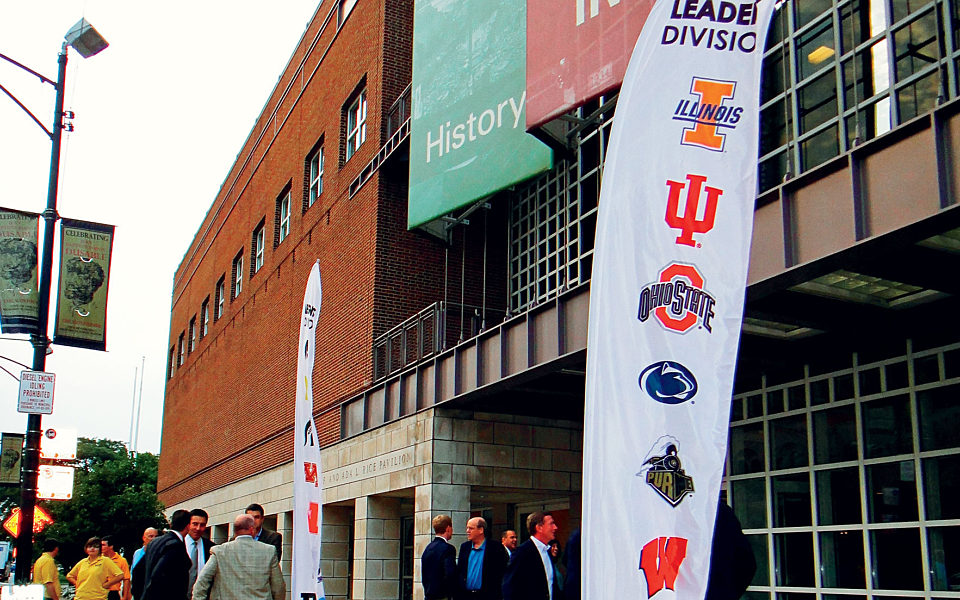 Big 10 Sports Competition Signage | Custom Feather Flags