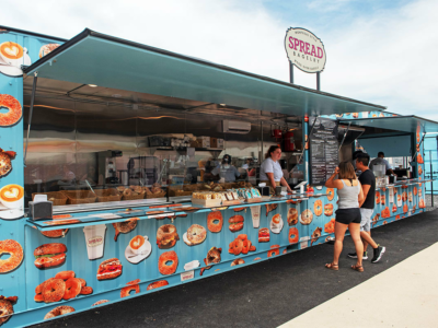Box Pop Bagel Shipping Container