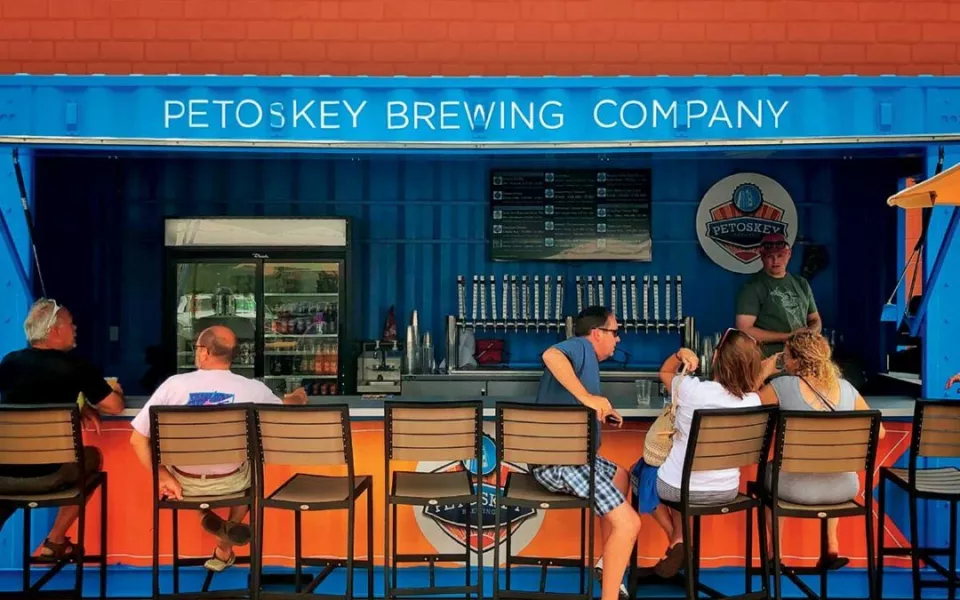 Shipping Container Brewery with Countertop Bar | BoxPop Custom Shipping Container