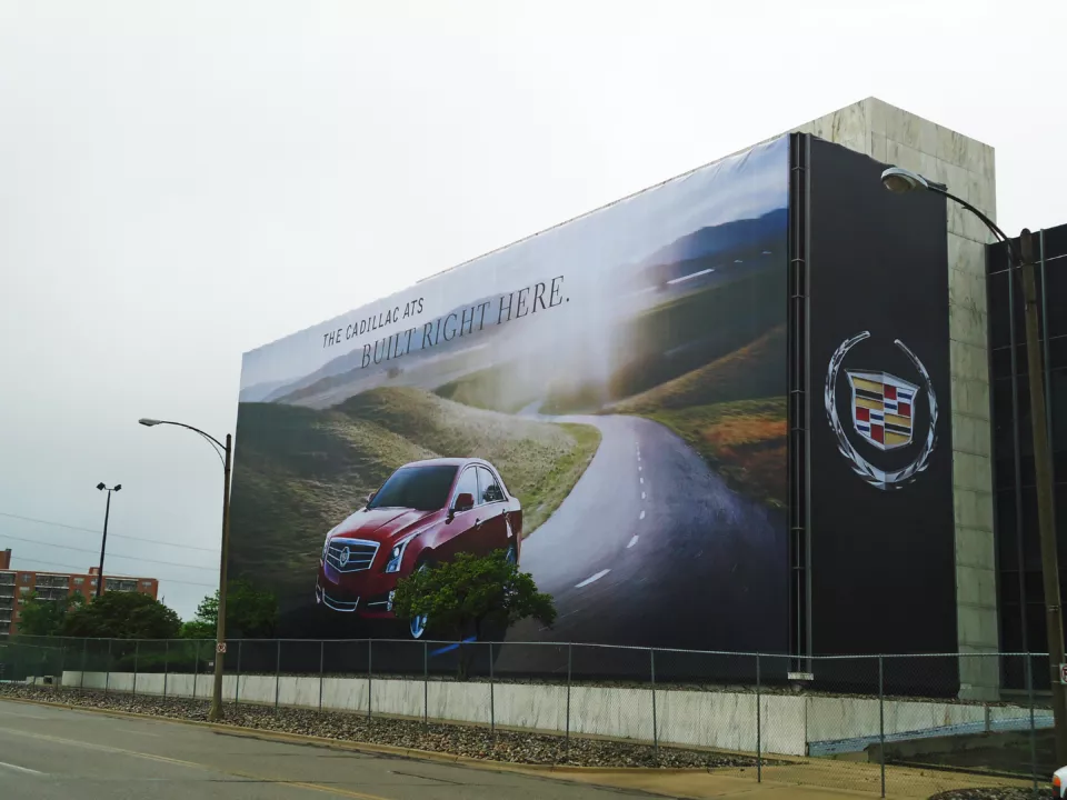 Cadillac mesh banner
