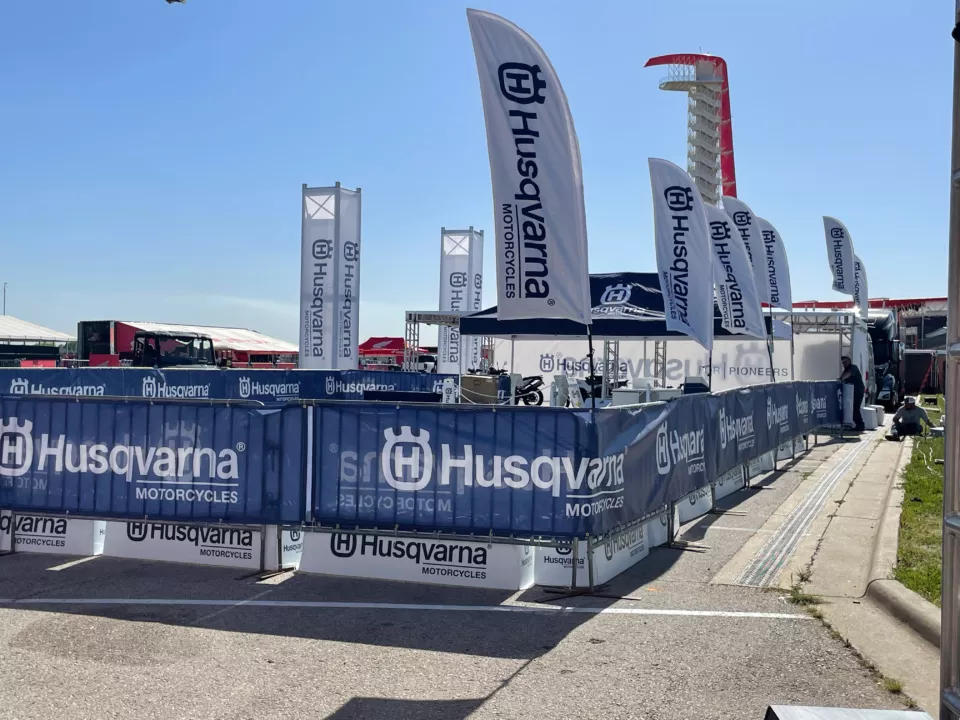 Husqvarna feather flags