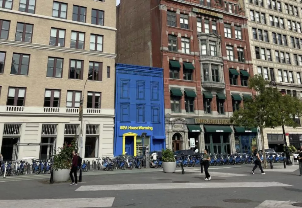 Activate IKEA House Warming Building Wrap