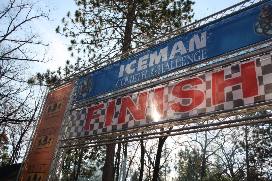 Iceman cometh challenge Truss Finish Line