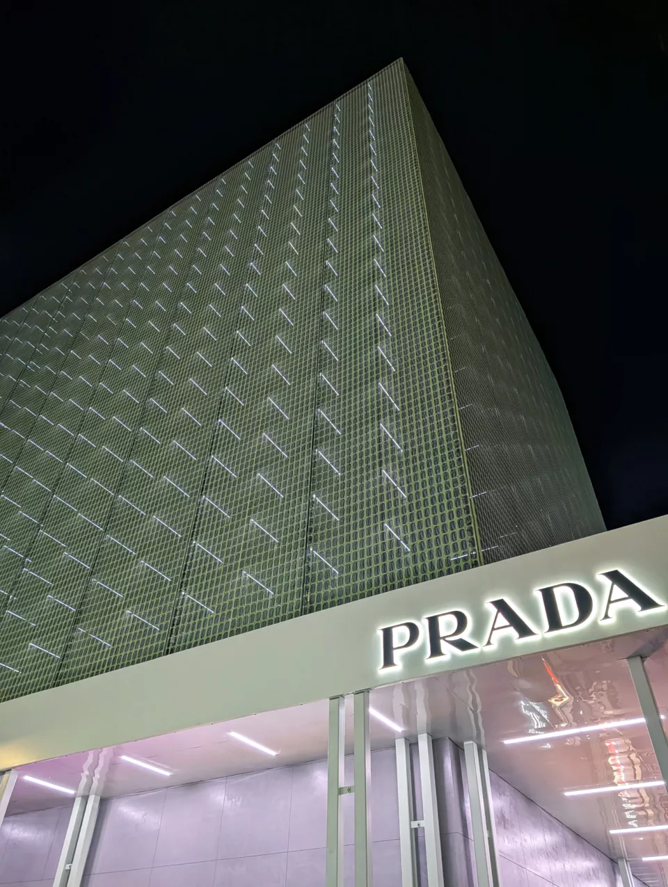 Prada Portrait Close Night