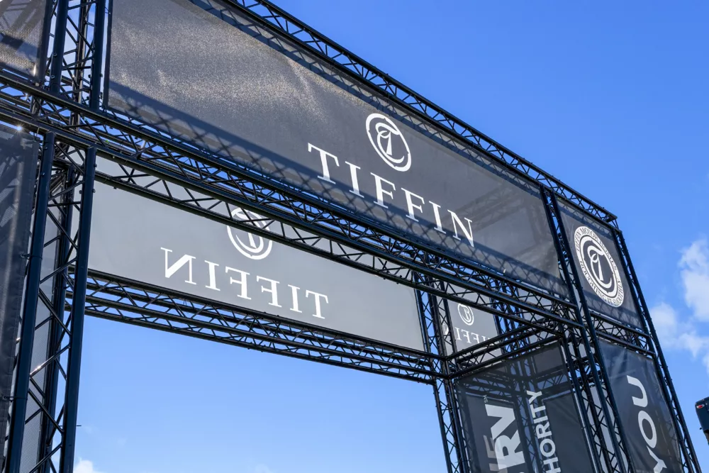 Truss Entrance Gate | Custom Mesh Banners