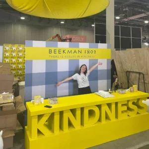 Custom Tradeshow Booth | Backdrop and Foam Letters