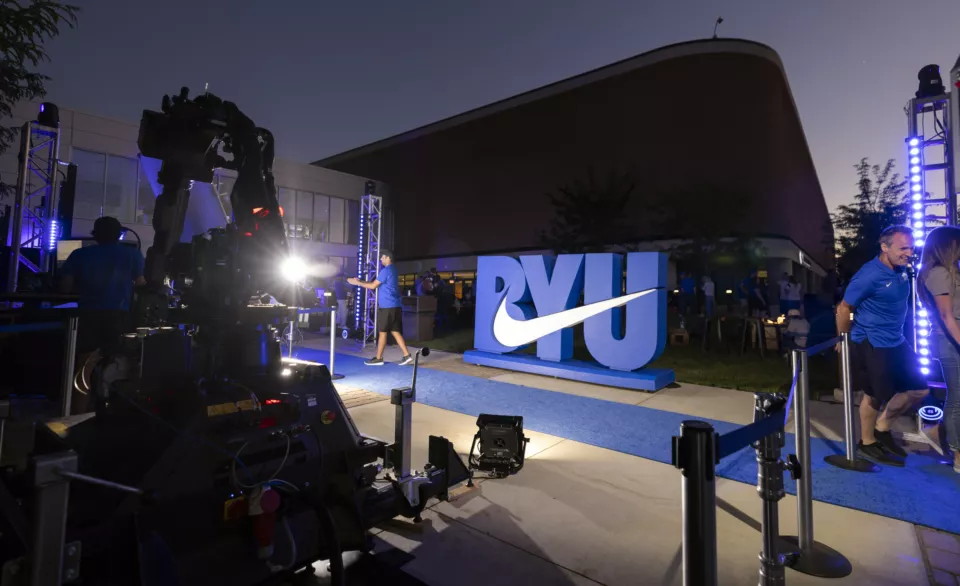 Nike BYU Foam Letters