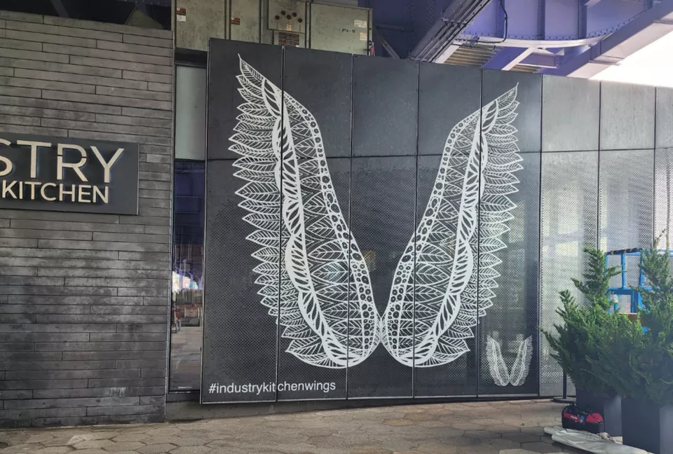 Window Decals | Wings Selfie Sign