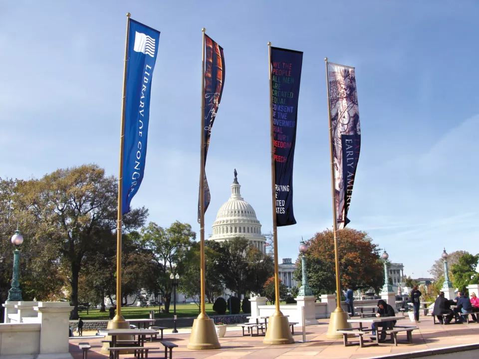 library of congress capital building rototop flags