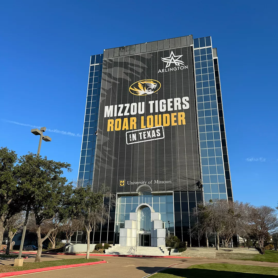 Sports Team Building Wrap | University Building Large Banner