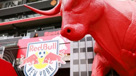 New York red Bulls Foam | Bull Sculpture