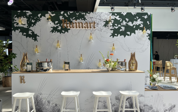 Custom Bar Countertop and Backdrop | Experiential Event Design