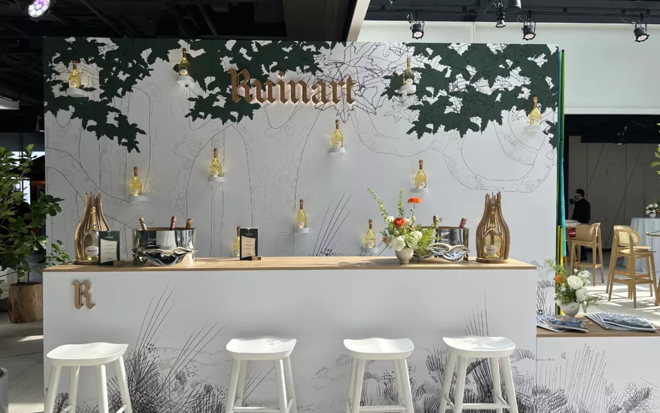 Custom Bar Countertop and Backdrop | Experiential Event Design