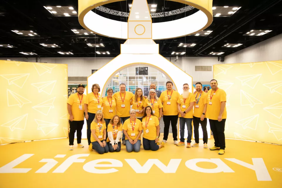 Trade Show Booth with Backlit SEG Graphics | Lifeway Trade Show Booth
