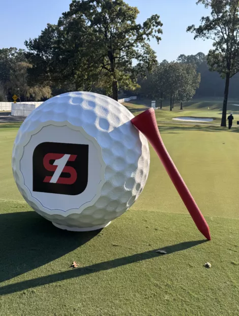 Giant Golf Ball Statue | Branded Large Golf Ball