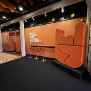 University of Texas Hook Em' Horns Lounge | Branded Environment