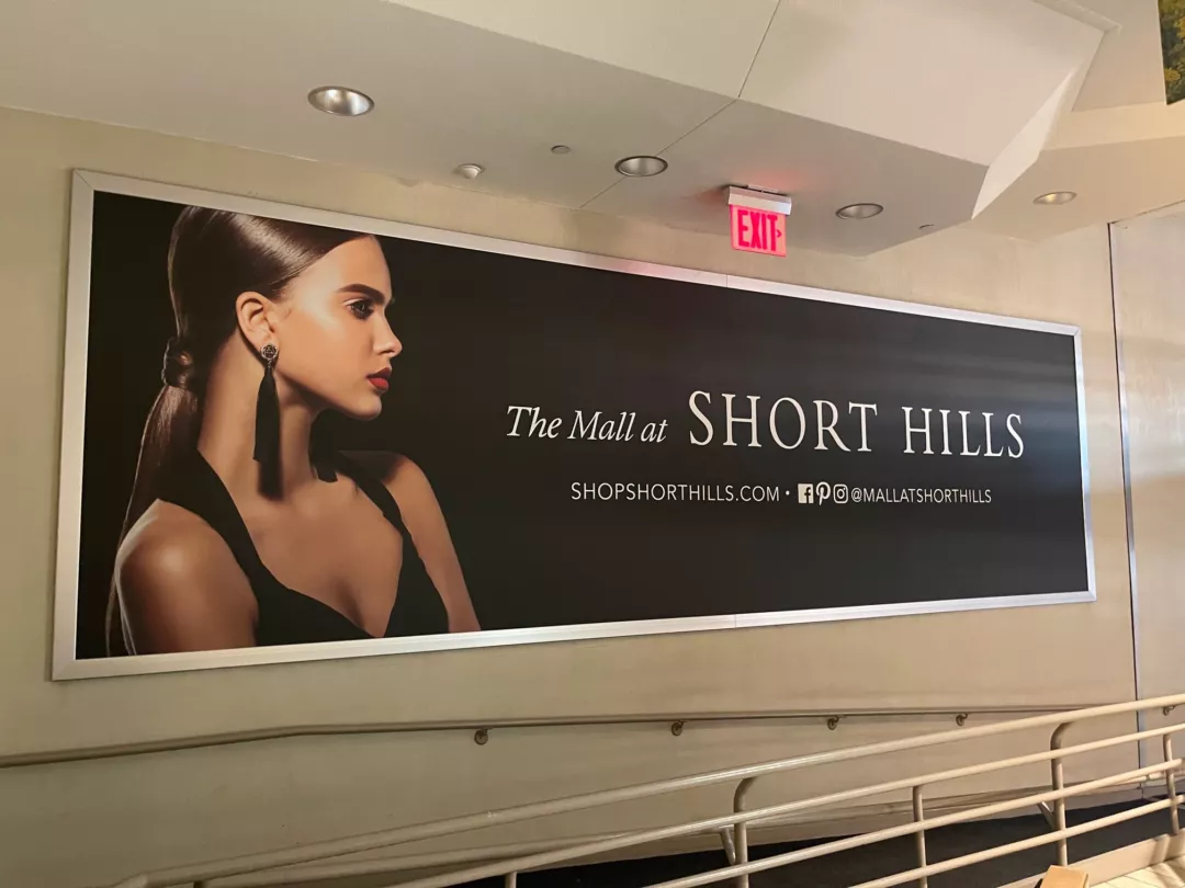 the mall at short hills bannerstretch banner frame